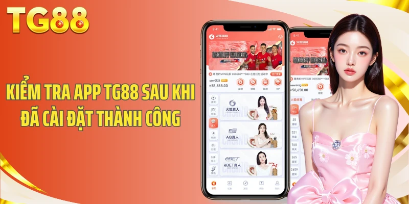Kiểm tra app TG88 sau khi đã cài đặt thành công